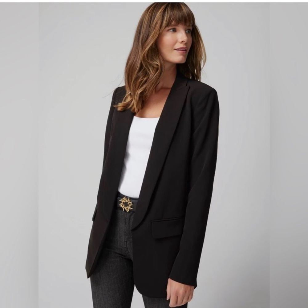 WHBM Relaxed Black Blazer - Size 0